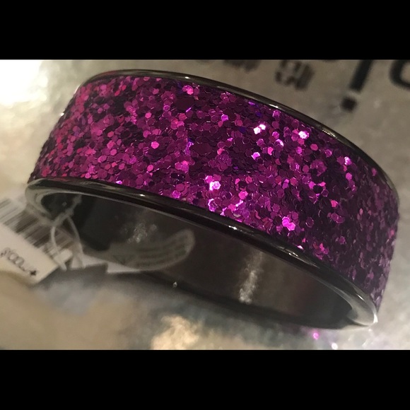Betsey Johnson Jewelry - Purple sequin gypsy glam bracelet Betsey Johnson